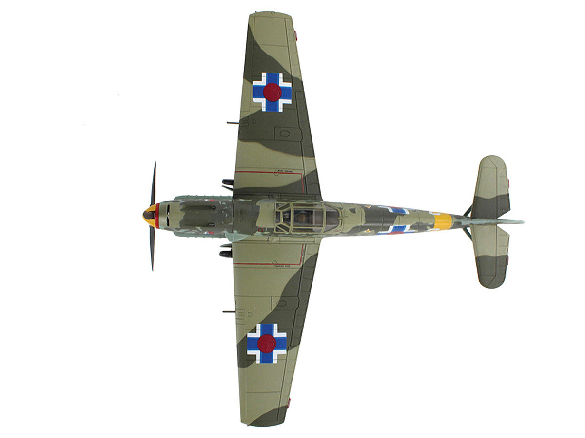Messerschmitt Bf 109E-3 Fighter Aircraft "White 2 Jan Reznak 13.(slow)/JG 52 Kraznodar USSR" (1943) German Luftwaffe "Air Power Series" 1/48 Diecast Model by Hobby Master LuxuryLifeWay Online Store