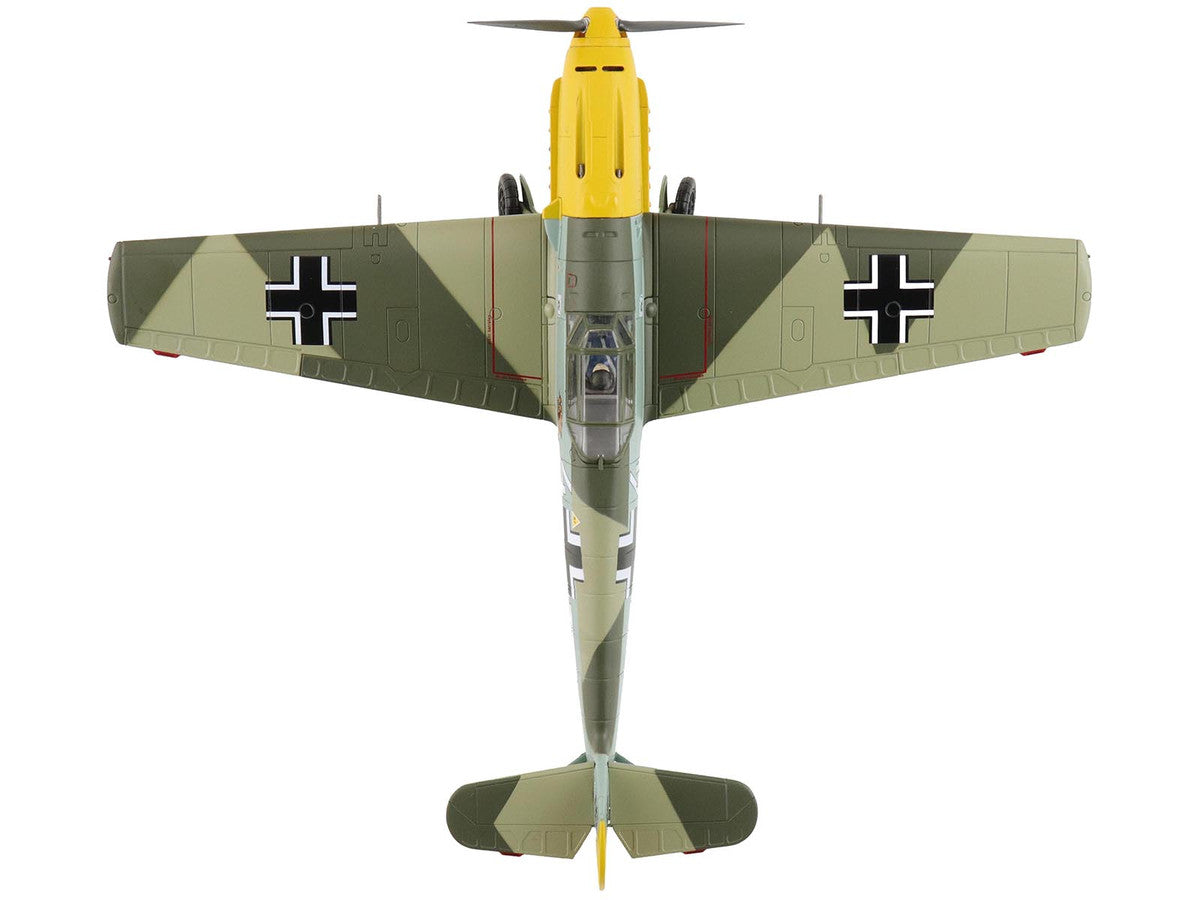 Messerschmitt Bf 109E-3 Fighter Aircraft "White 4 Unteroffizier Horst Perez 4/JG 26" (1940) German Luftwaffe "Air Power Series" 1/48 Diecast Model by Hobby Master LuxuryLifeWay Online Store