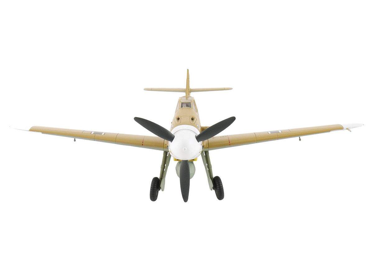 Messerschmitt Bf 109F-4 Fighter Aircraft "Marseille Yellow 14 3./JG27 Egypt" (1942) German Luftwaffe "Air Power Series" 1/48 Diecast Model by Hobby Master LuxuryLifeWay Online Store