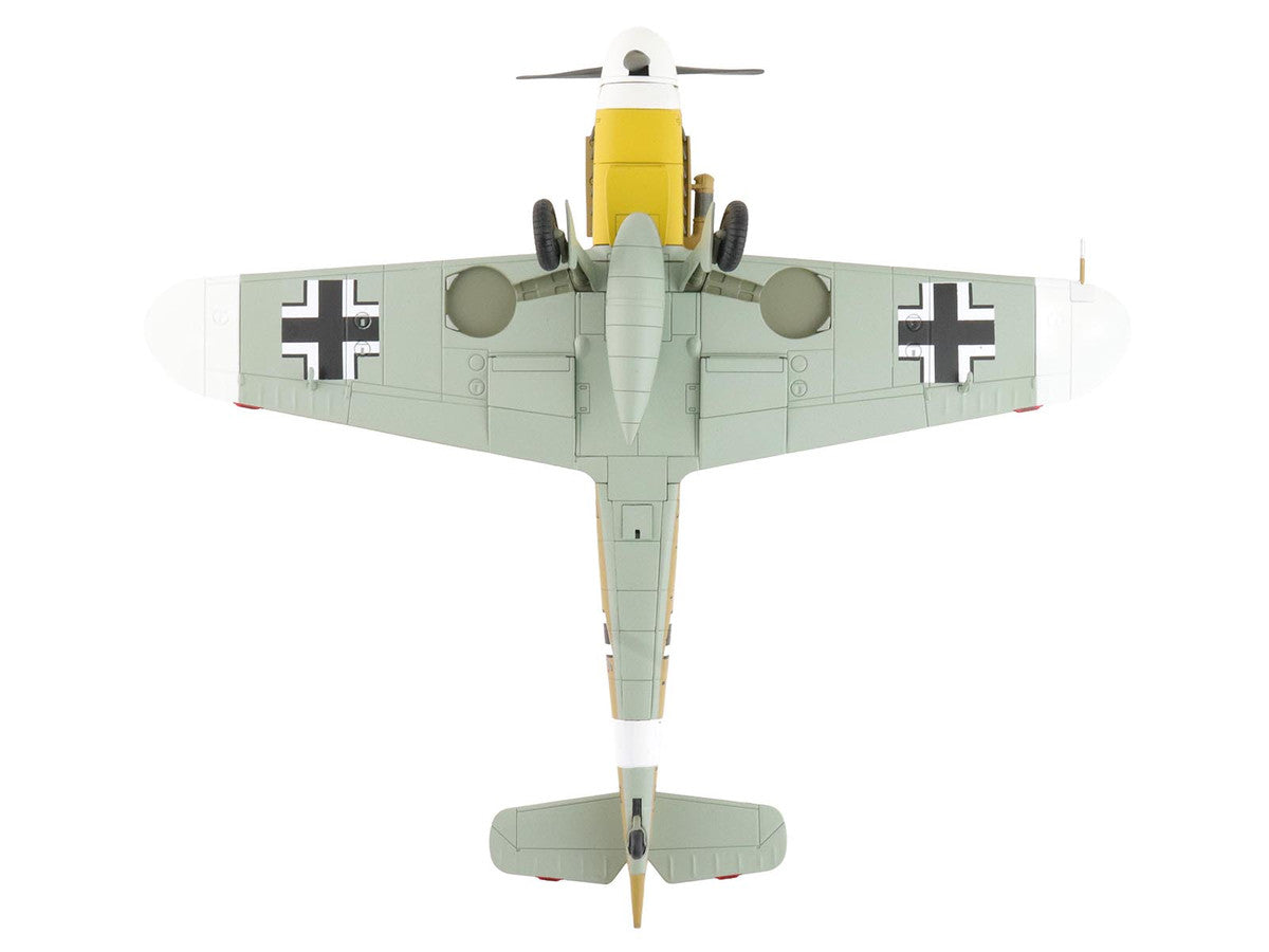 Messerschmitt Bf 109F-4 Fighter Aircraft "Marseille Yellow 14 3./JG27 Egypt" (1942) German Luftwaffe "Air Power Series" 1/48 Diecast Model by Hobby Master LuxuryLifeWay Online Store