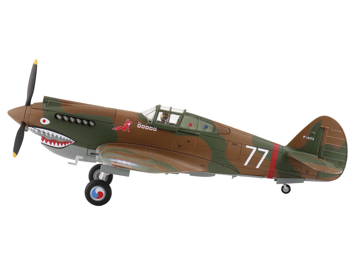 Curtiss P-40B Hawk 81-A2 Fighter-Bomber Aircraft "No.77 Robert Smith 3rd Pursuit Squadron" (1941) American Volunteer Group in China "Air Power Series" 1/48 Diecast Model by Hobby Master LuxuryLifeWay Online Store