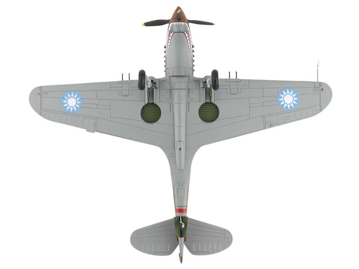 Curtiss P-40B Hawk 81-A2 Fighter-Bomber Aircraft "No.77 Robert Smith 3rd Pursuit Squadron" (1941) American Volunteer Group in China "Air Power Series" 1/48 Diecast Model by Hobby Master LuxuryLifeWay Online Store