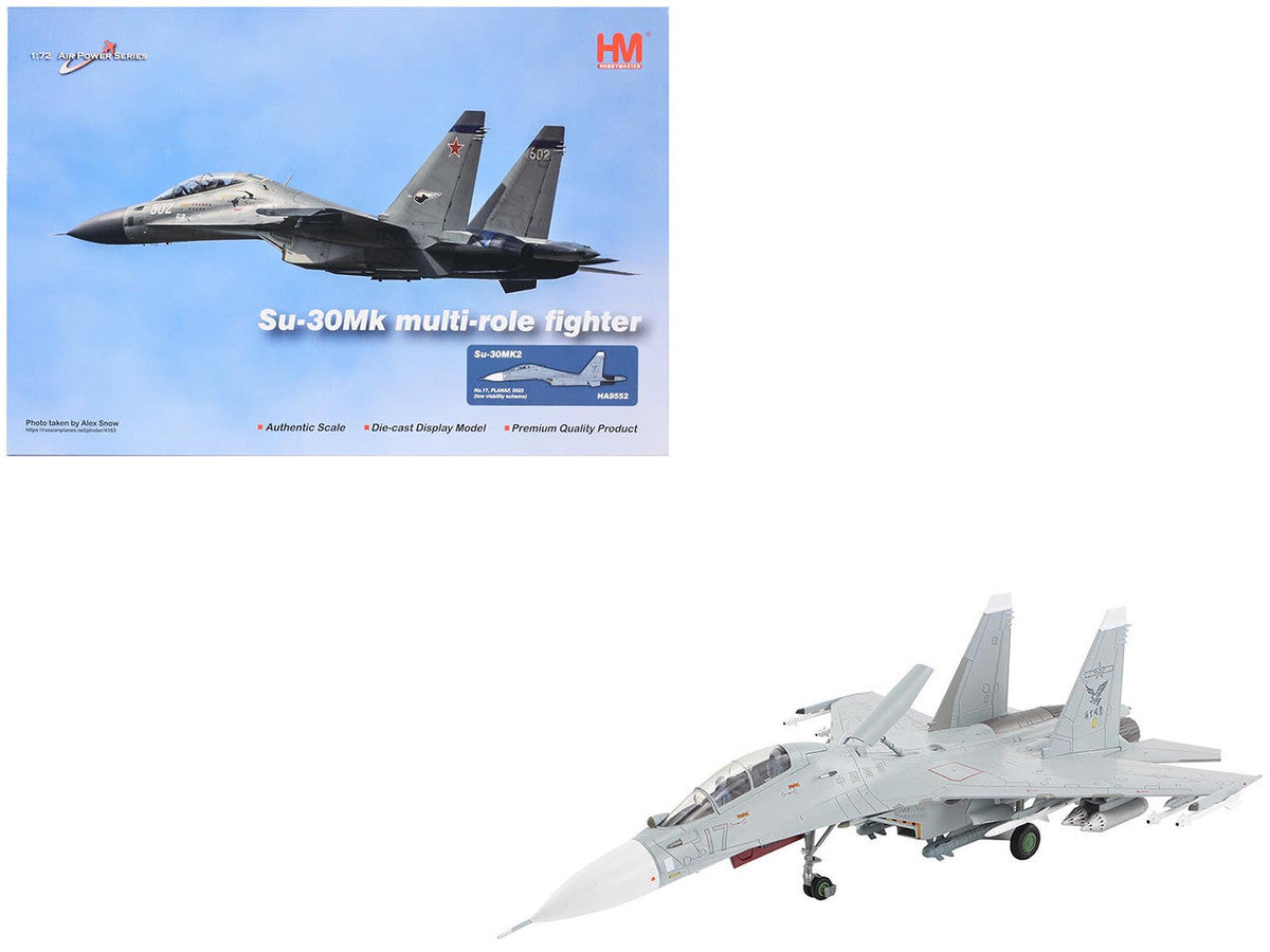 Sukhoi Su-30MK2 Flanker-G Fighter Aircraft "White 17 China" (2022) People's Liberation Army Naval Air Force (PLANAF) "Air Power Series" 1/72 Diecast Model by Hobby Master LuxuryLifeWay Online Store