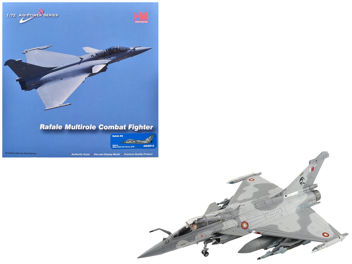 Dassault Rafale EQ Fighter Aircraft "QA210" (2019) Qatar Emiri Air Force "Air Power Series" 1/72 Diecast Model by Hobby Master LuxuryLifeWay Online Store