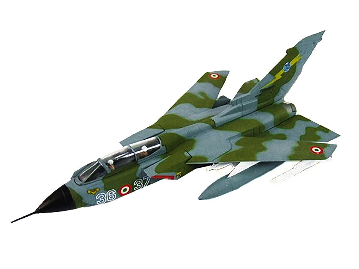 Panavia Tornado IDS Aircraft "156 Gruppo 'Le Linci' 36 Stormo" (1990) Aeronautica Militare Italiana (Italian Air Force) 1/100 Diecast Model by Hachette Collections LuxuryLifeWay Online Store