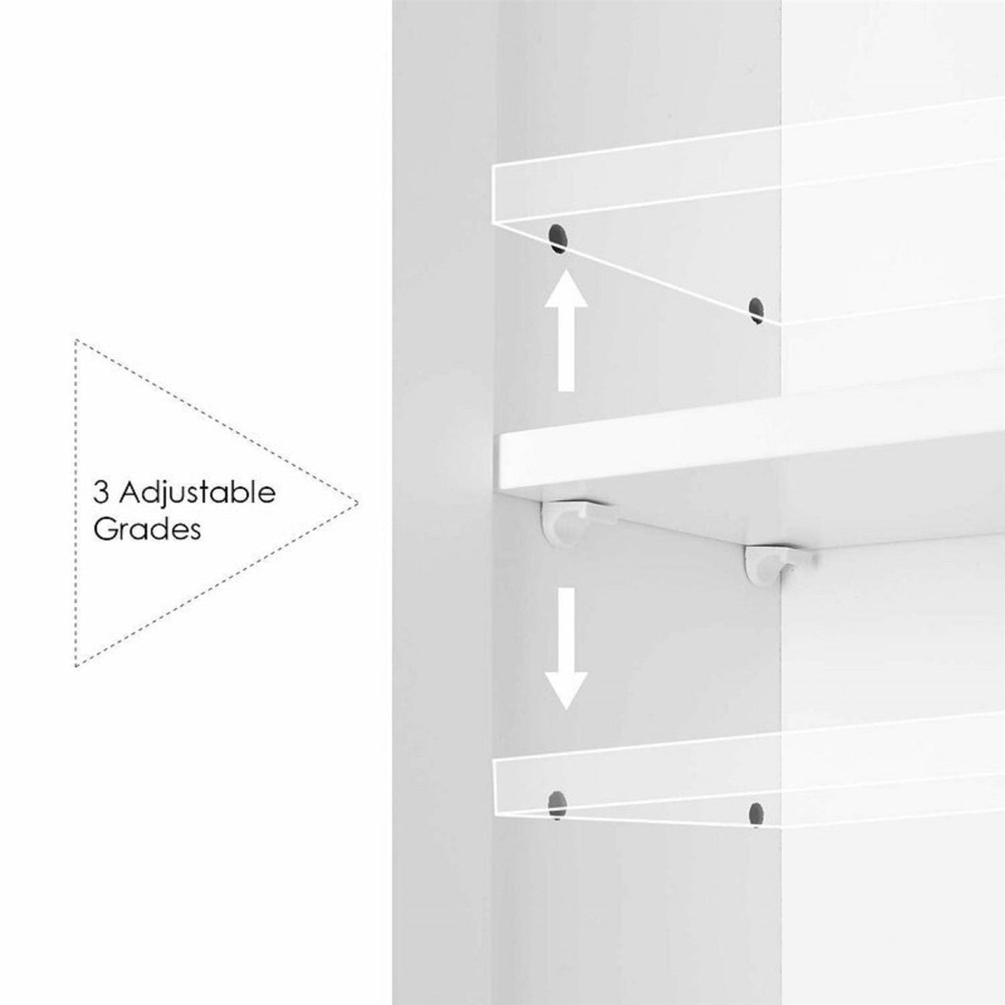Modern 3-Door Wall Mounted Medicine Cabinet Bathroom Mirror Cupboard LuxuryLifeWay Online Store