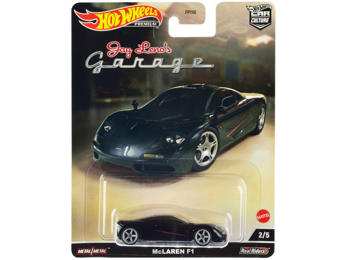 McLaren F1 Black with Red Stripes "Jay Leno’s Garage" Diecast Model Car by Hot Wheels LuxuryLifeWay Online Store
