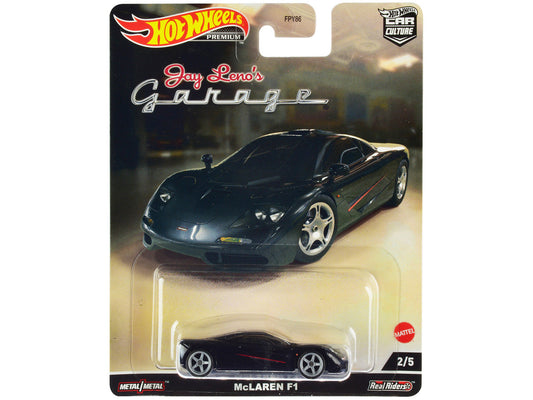 McLaren F1 Black with Red Stripes "Jay Leno’s Garage" Diecast Model Car by Hot Wheels LuxuryLifeWay Online Store