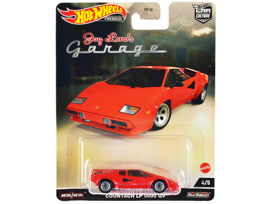 Lamborghini Countach LP 5000 QV Red "Jay Leno’s Garage" Diecast Model Car by Hot Wheels LuxuryLifeWay Online Store
