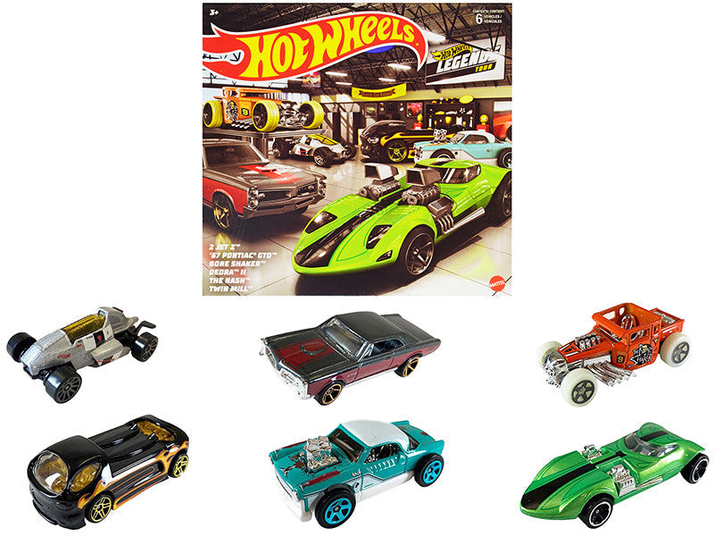 "Hot Wheels Legends" 6 piece Set Diecast Model Cars by Hot Wheels LuxuryLifeWay Online Store