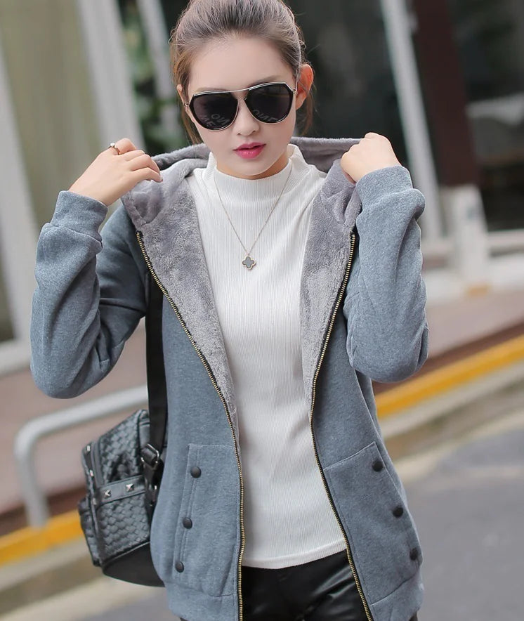 Thick Casual Hoodie Jacket and Sweatshirt
