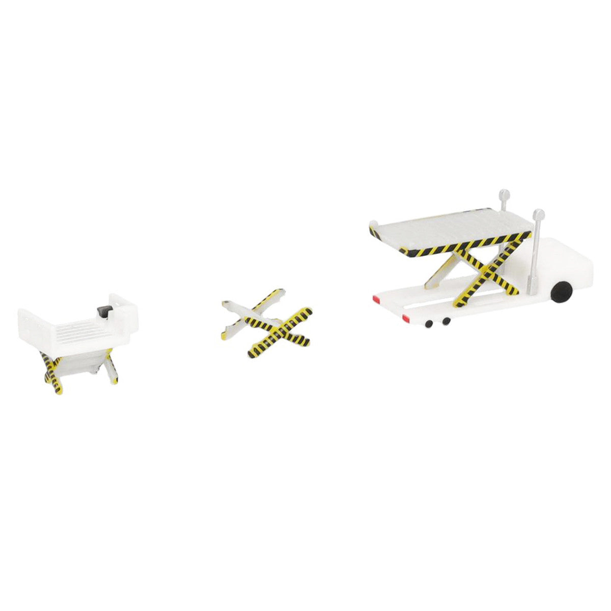 Container Loader 2 Vehicle Set White 1/500 Diecast Model by Herpa LuxuryLifeWay Online Store