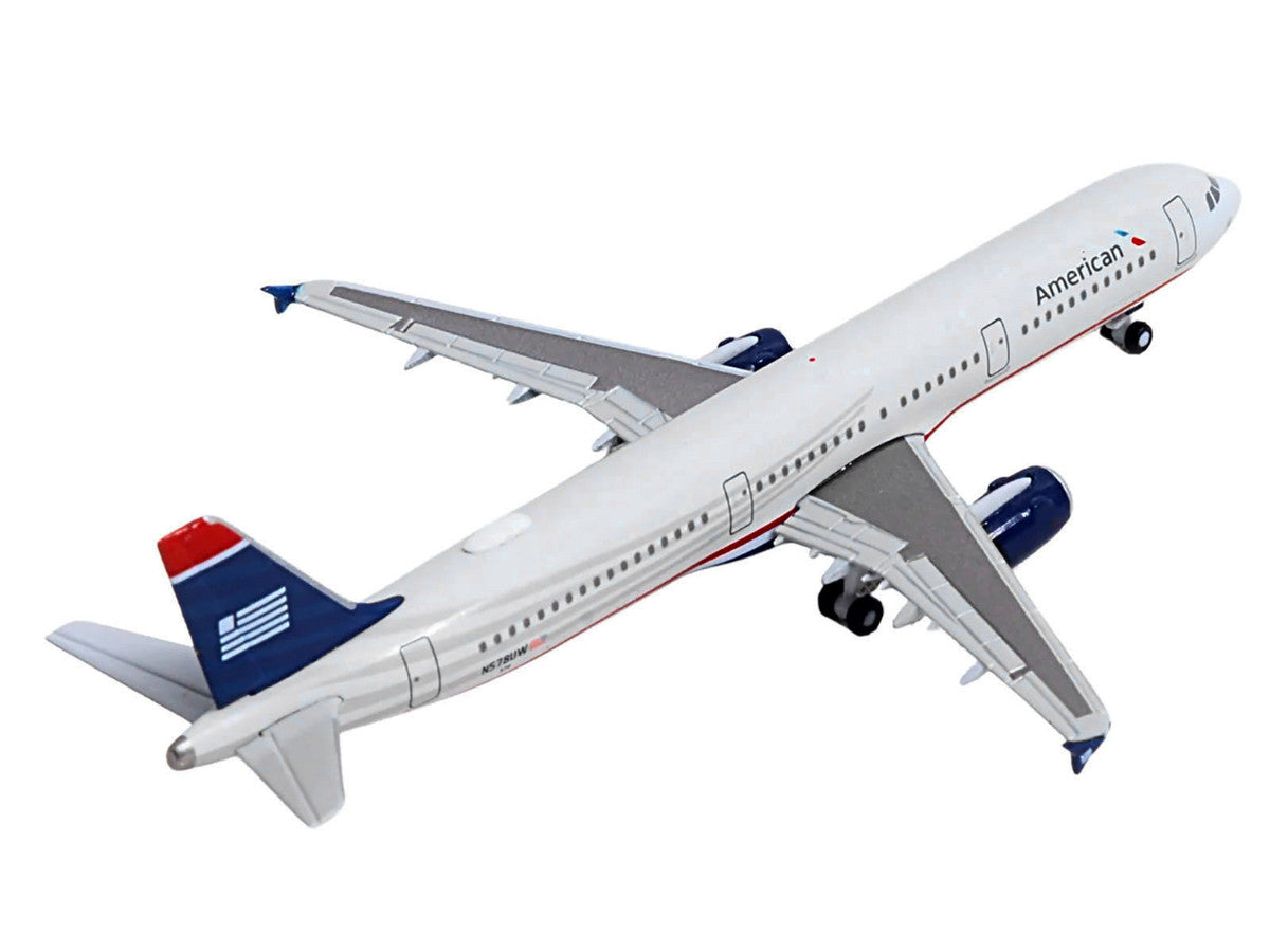 Airbus A321 Commercial Aircraft "American Airlines" (N578UW) Gray with Blue Tail 1/500 Diecast Model by Herpa LuxuryLifeWay Online Store