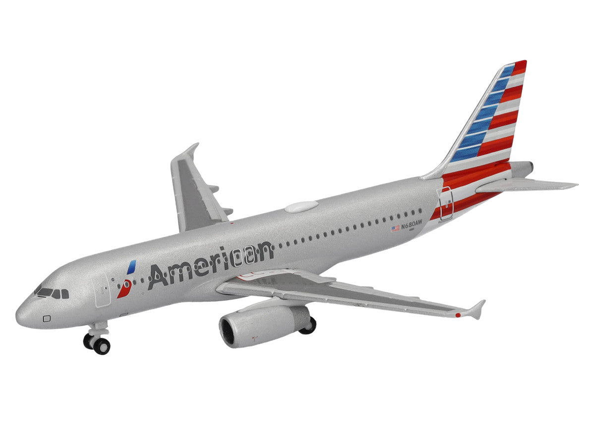 Airbus A320 Commercial Aircraft "American Airlines" (N680AW) Silver with Blue and Red Tail 1/500 Diecast Model Airplane by Herpa LuxuryLifeWay Online Store