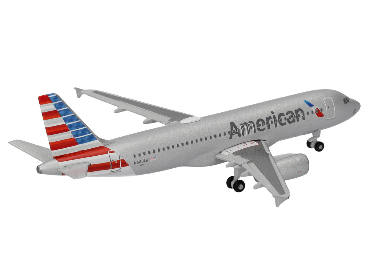 Airbus A320 Commercial Aircraft "American Airlines" (N680AW) Silver with Blue and Red Tail 1/500 Diecast Model Airplane by Herpa LuxuryLifeWay Online Store