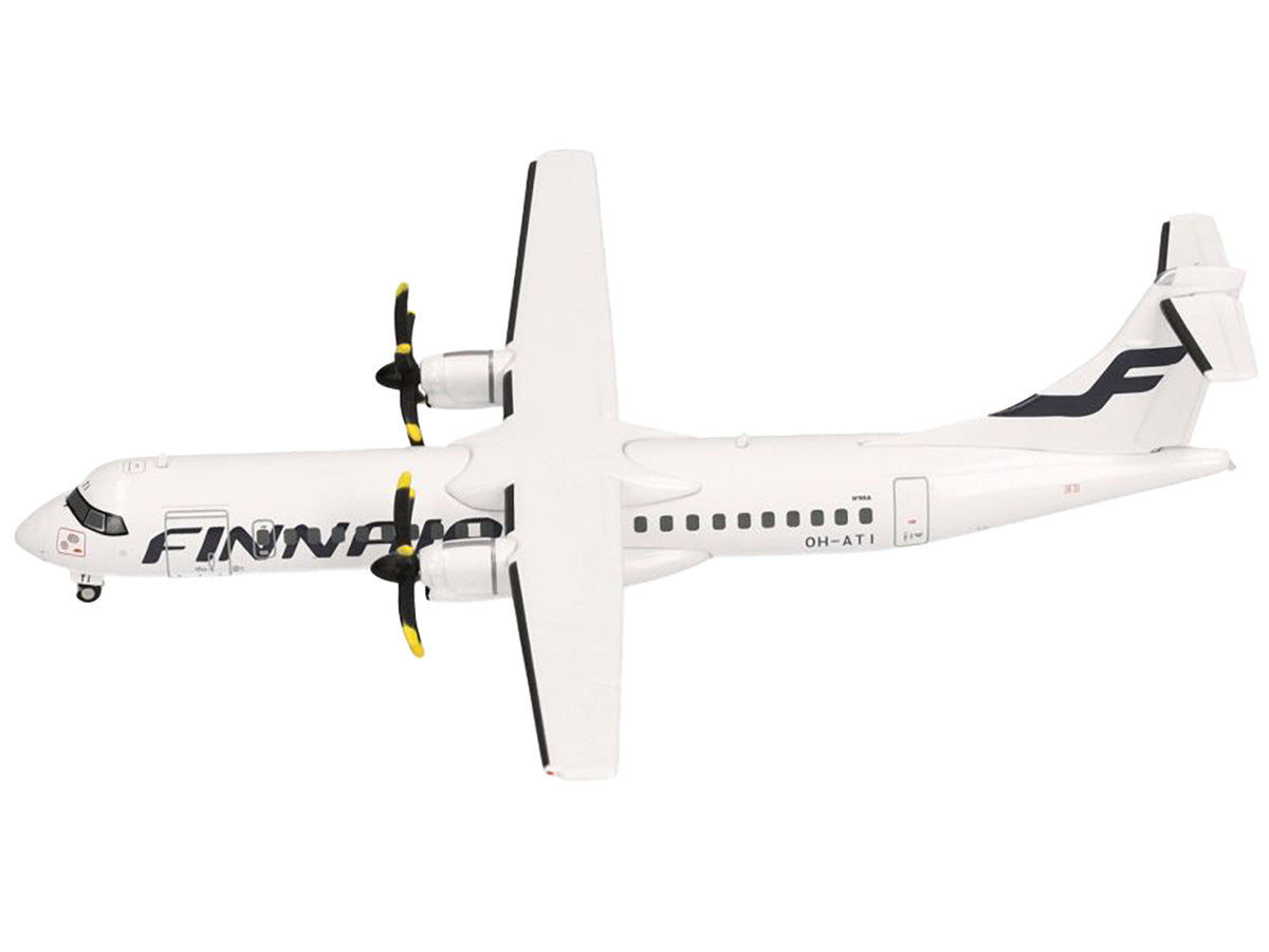ATR 72-500 Commercial Aircraft "FinnAir" (OH-ATI) White 1/200 Diecast Model Airplane by Herpa LuxuryLifeWay Online Store