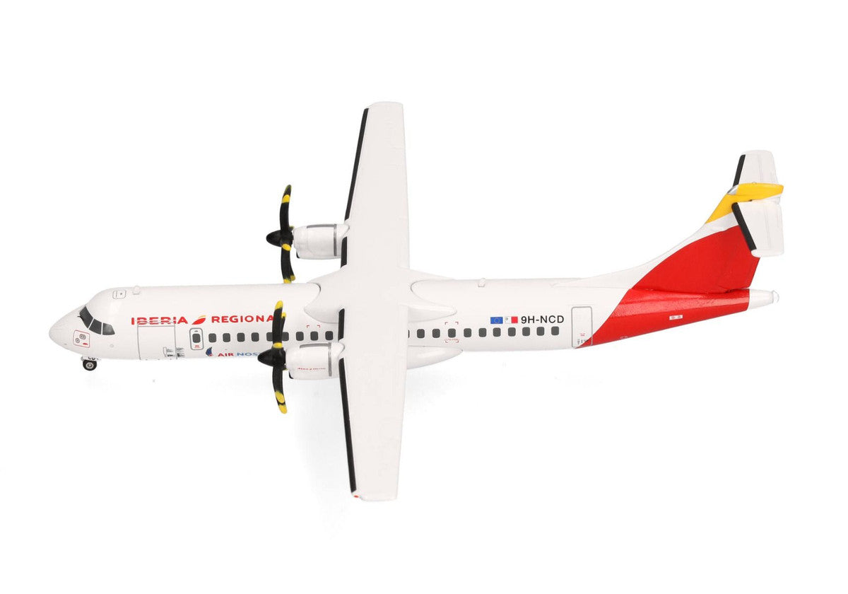 ATR 72-600 Commercial Aircraft "Iberia Regional" (9H-NCD) White with Red Tail 1/200 Diecast Model Airplane by Herpa LuxuryLifeWay Online Store