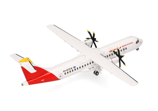 ATR 72-600 Commercial Aircraft "Iberia Regional" (9H-NCD) White with Red Tail 1/200 Diecast Model Airplane by Herpa LuxuryLifeWay Online Store