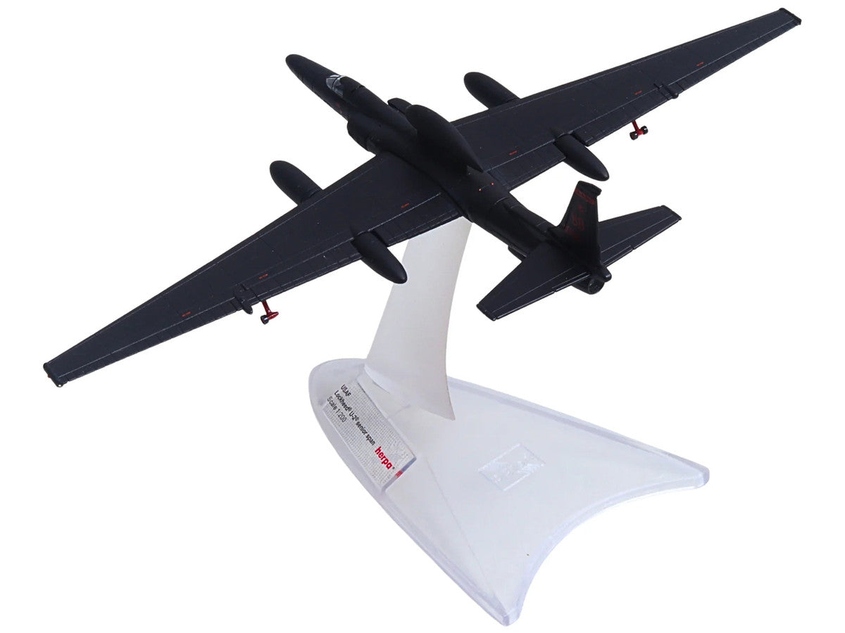 Lockheed U-2S Dragon Lady Aircraft "Senior Span 99th Reconnaissance Squadron 9th Reconnaissance Wing" (80-1084) United States Air Force 1/200 Diecast Model by Herpa LuxuryLifeWay Online Store