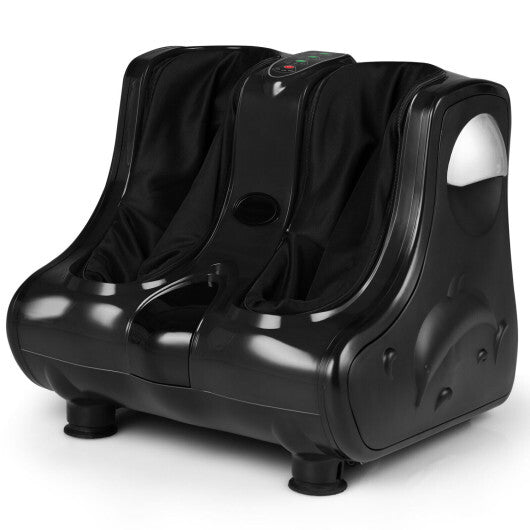 Costway Leg Massager Shiatsu Kneading Rolling Vibration Heating Foot Calf Black LuxuryLifeWay Online Store