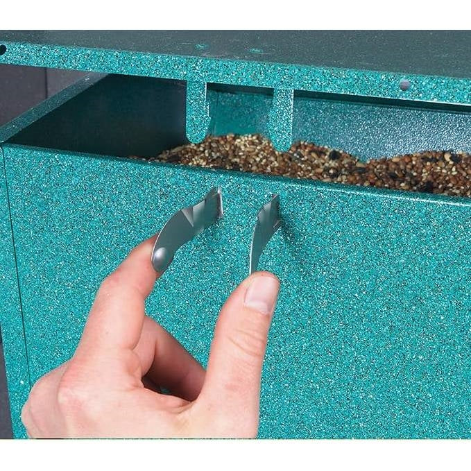 Rugged Green Metal Squirrel-Proof Bird Feeder with Easy-Refill Top LuxuryLifeWay Online Store