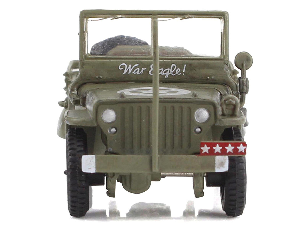 U.S. 1/4 ton Military Vehicle Olive Drab "Gen. George Patton US 3rd Army War Eagle" (1945) United States Army "Ground Power Series" 1/72 Diecast Model by Hobby Master LuxuryLifeWay Online Store