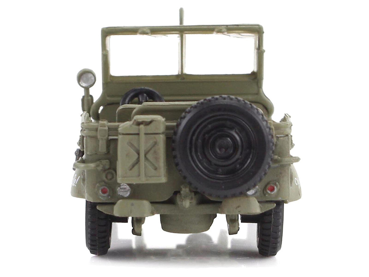 U.S. 1/4 ton Military Vehicle Olive Drab "Gen. George Patton US 3rd Army War Eagle" (1945) United States Army "Ground Power Series" 1/72 Diecast Model by Hobby Master LuxuryLifeWay Online Store