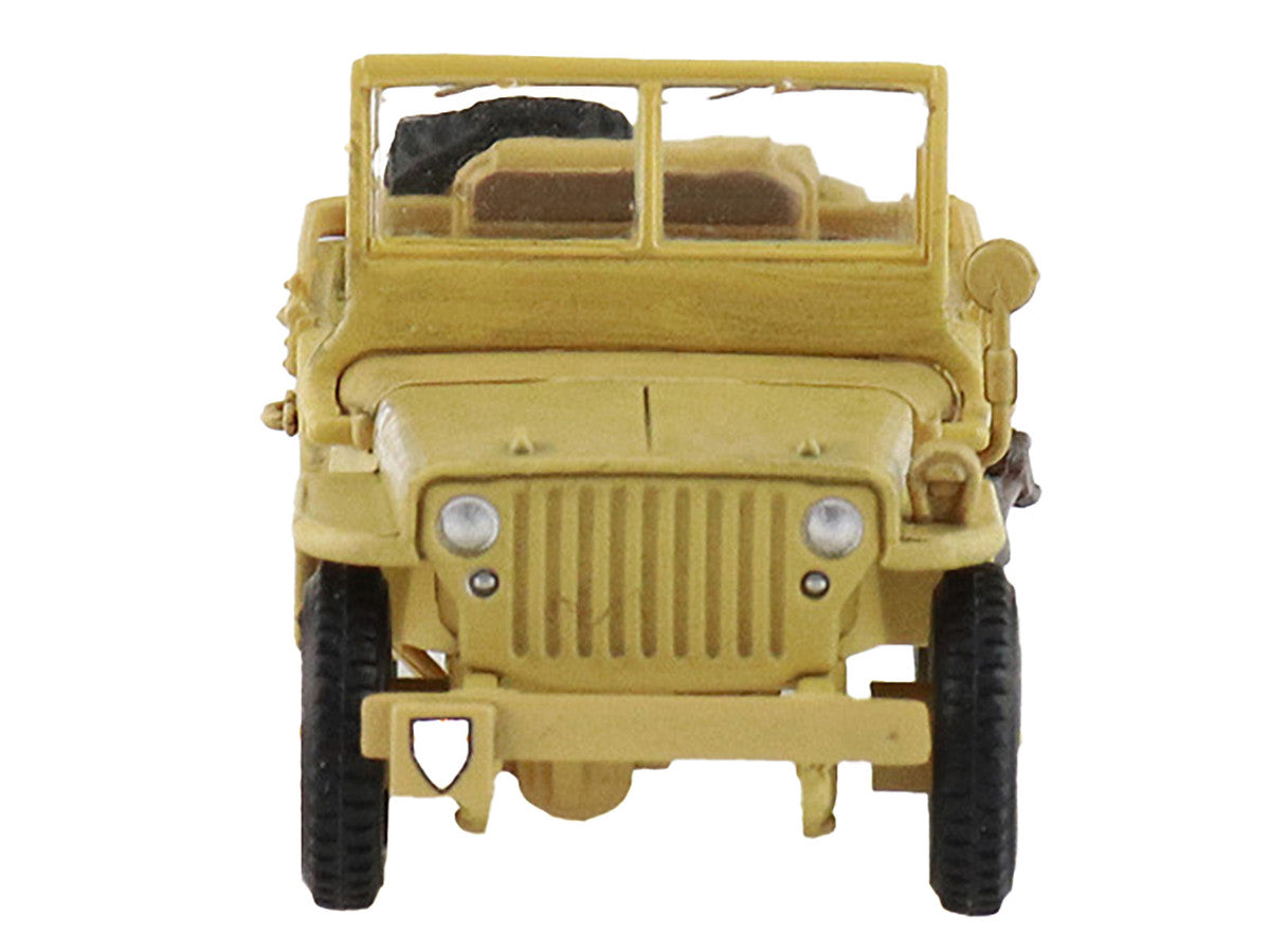U.S. 1/4 ton Military Vehicle Desert Sand "British 8th Army Gen. Bernard Montgomery Sicily" (1943) Royal Army "Ground Power Series" 1/72 Diecast Model by Hobby Master LuxuryLifeWay Online Store