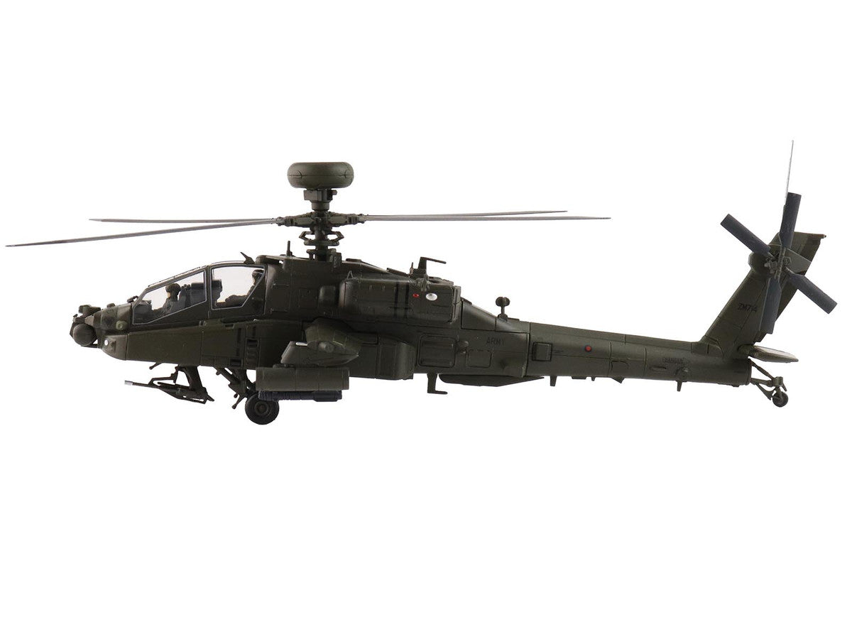 Boeing AH-64E Apache Echo Attack Helicopter "ZM714 Middle Wallop" (2022) British Army "Air Power Series" 1/72 Diecast Model by Hobby Master LuxuryLifeWay Online Store