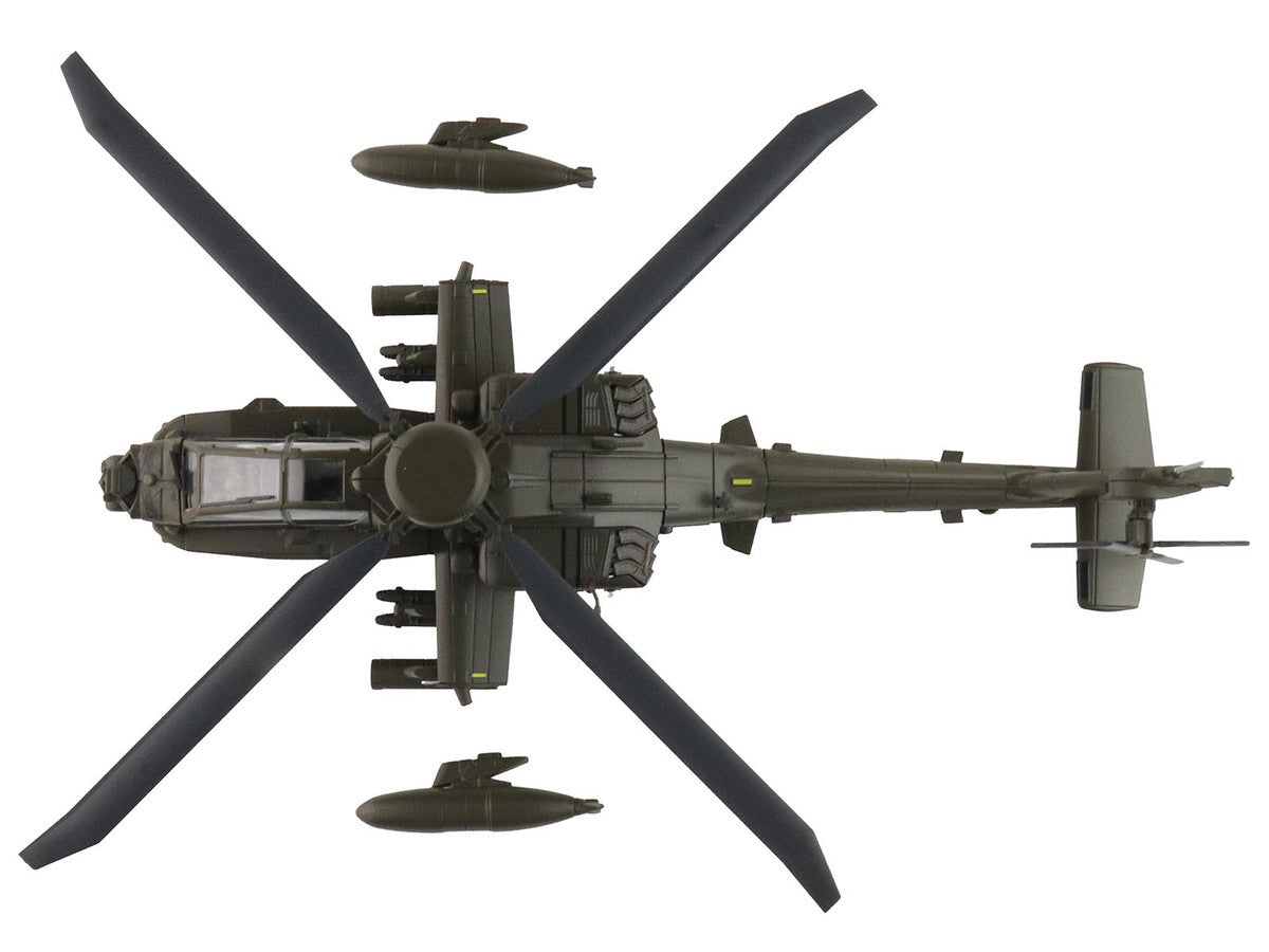 Boeing AH-64E Apache Echo Attack Helicopter "ZM714 Middle Wallop" (2022) British Army "Air Power Series" 1/72 Diecast Model by Hobby Master LuxuryLifeWay Online Store