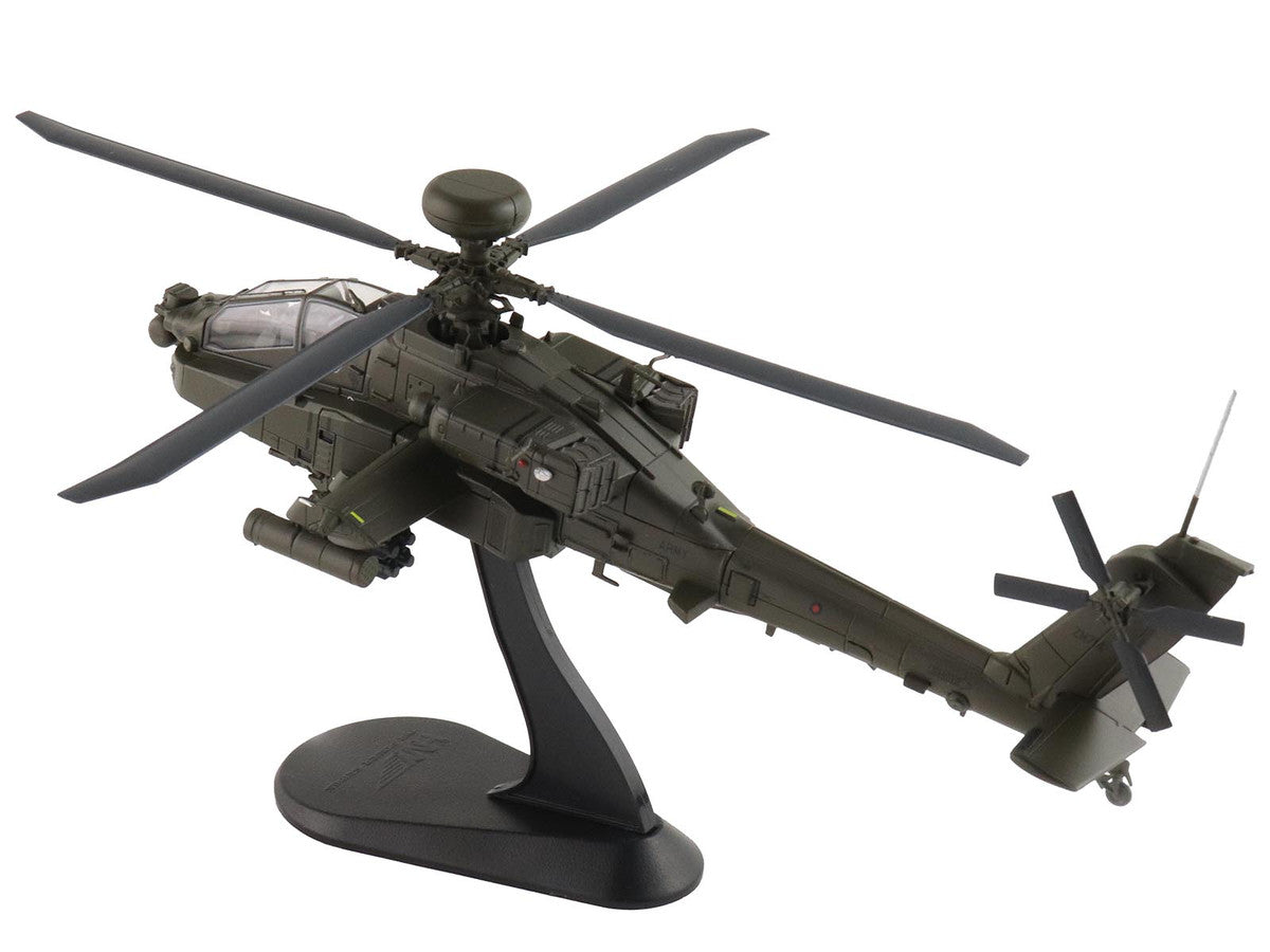Boeing AH-64E Apache Echo Attack Helicopter "ZM714 Middle Wallop" (2022) British Army "Air Power Series" 1/72 Diecast Model by Hobby Master LuxuryLifeWay Online Store
