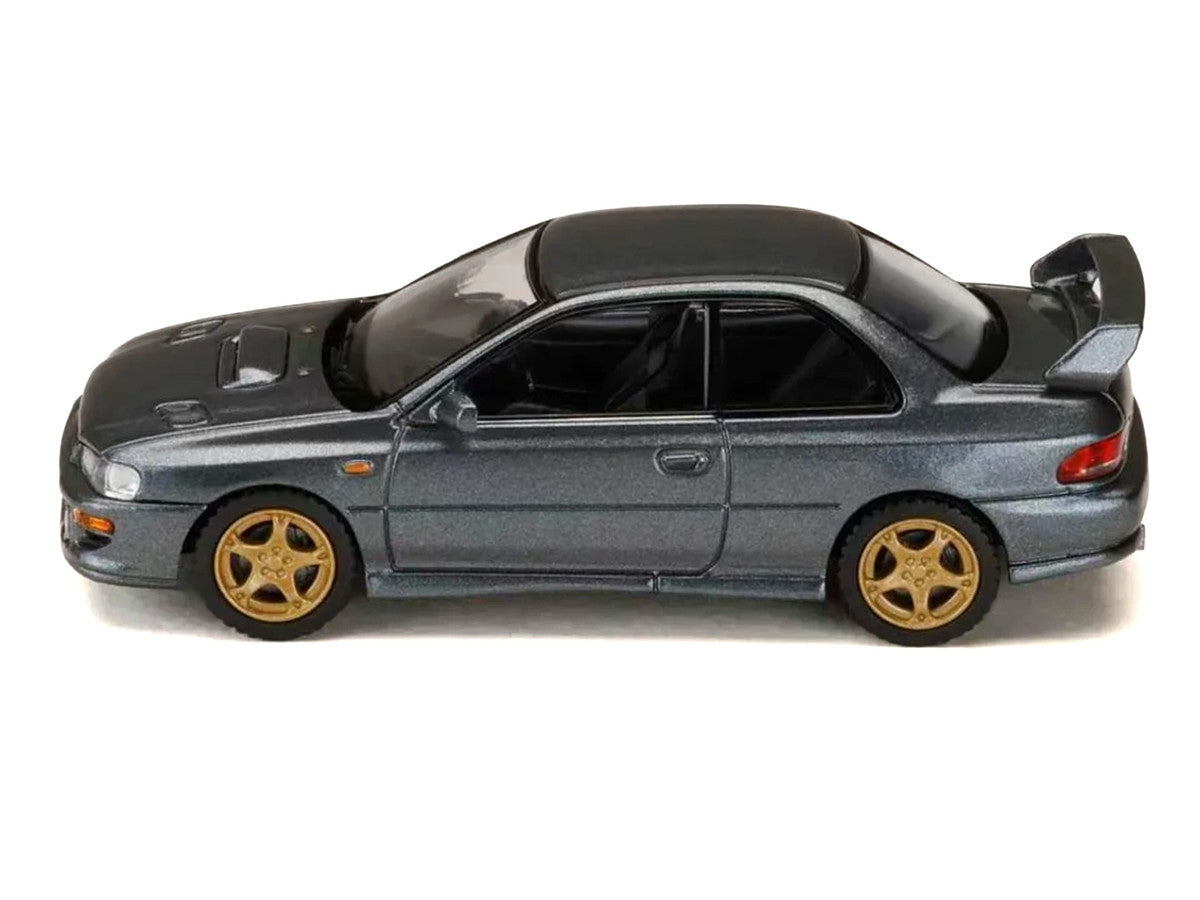 Subaru Impreza WRX Type R Sti Version V RHD (Right Hand Drive) Cool Gray Metallic "JDM64" Series 1/64 Diecast Model Car by Hobby Japan LuxuryLifeWay Online Store