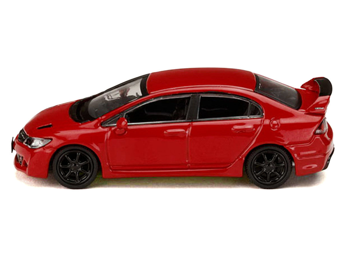 Honda Civic Mugen RR (FD2) RHD (Right Hand Drive) Milano Red "JDM64" Series 1/64 Diecast Model Car by Hobby Japan LuxuryLifeWay Online Store
