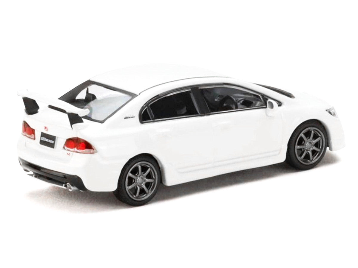 Honda Mugen Civic Type R (FD2) RHD (Right Hand Drive) Championship White "JDM64" Series 1/64 Diecast Model Car by Hobby Japan LuxuryLifeWay Online Store