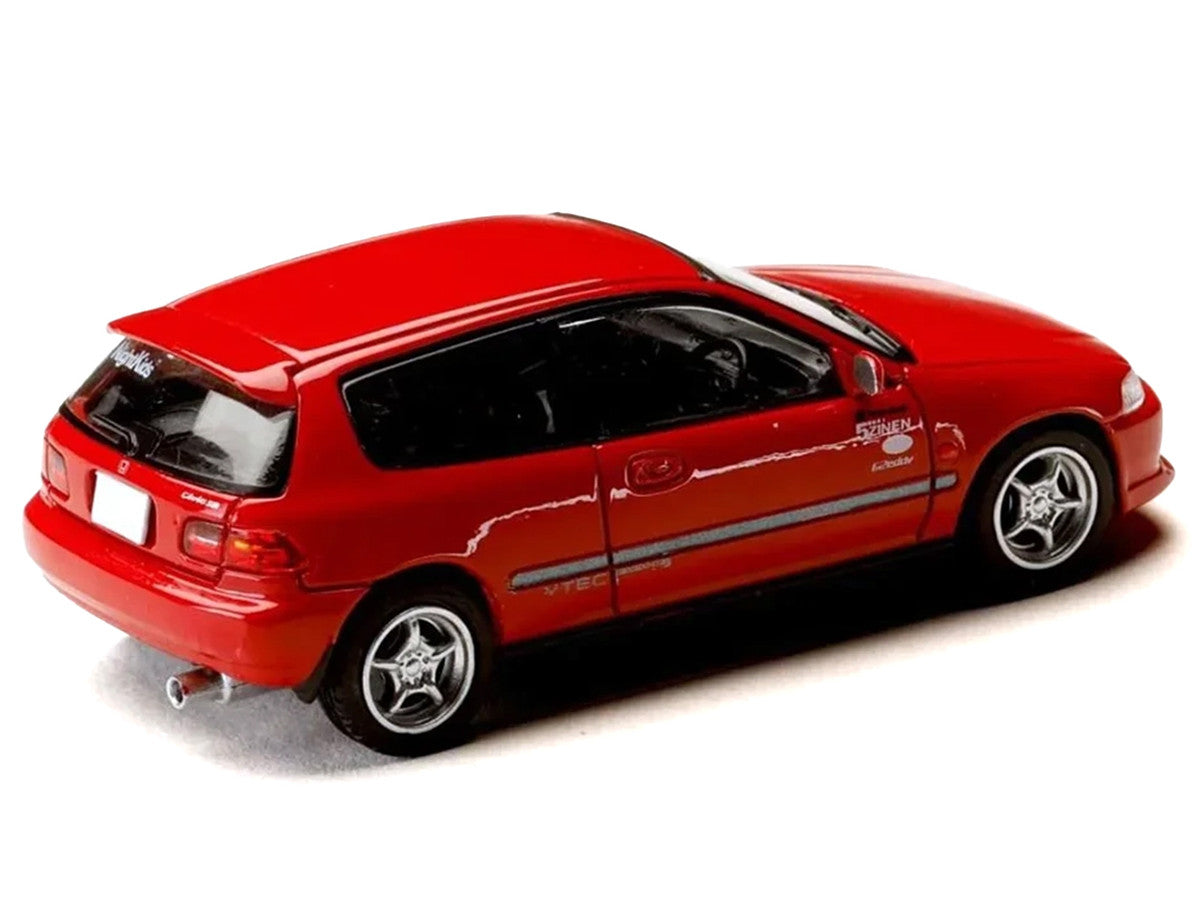 Honda Civic (EG6) RHD (Right Hand Drive) "Myogi Night Kids" Red "Initial D" (1995-2013) Manga "Diorama Set Series" 1/64 Diecast Model car by Hobby Japan LuxuryLifeWay Online Store