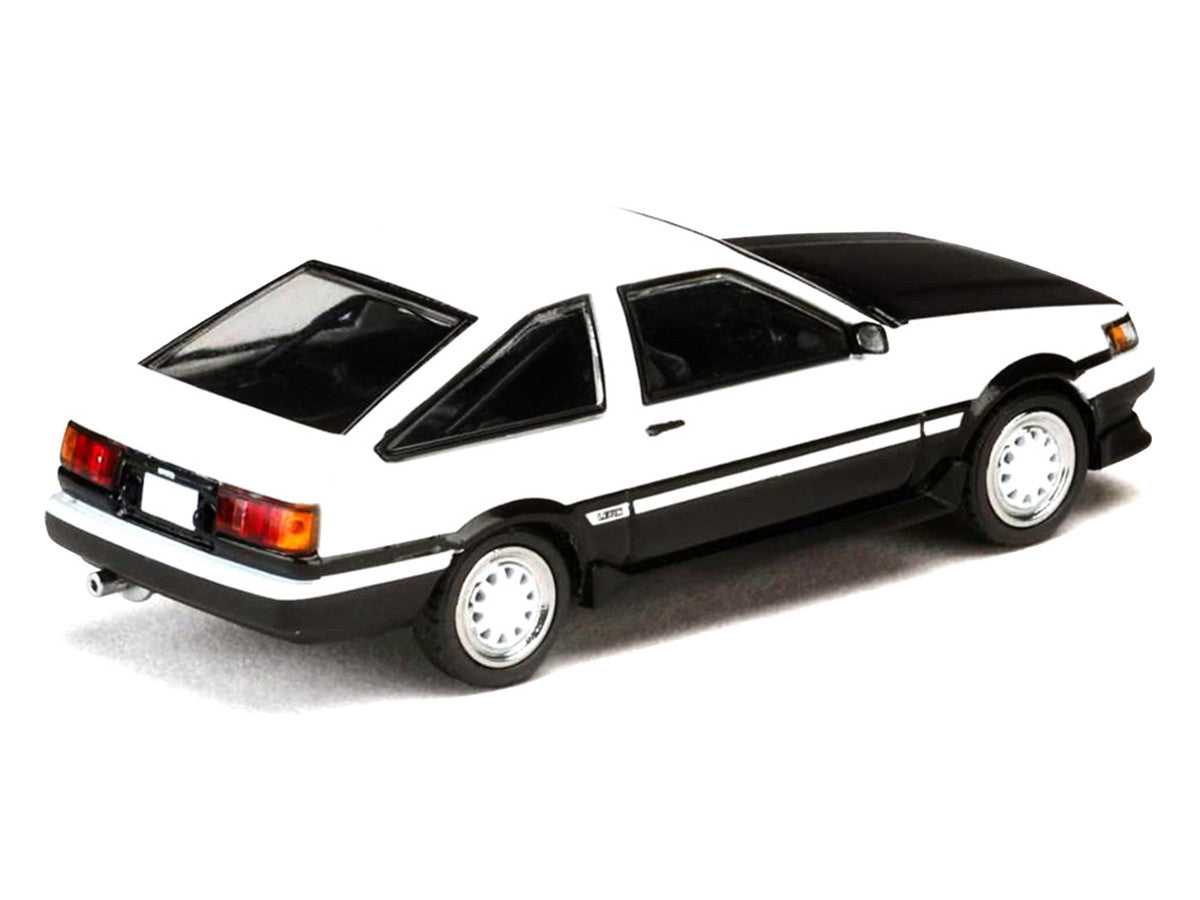 Toyota Corolla Levin (AE86) RHD (Right Hand Drive) White with Carbon Hood "Initial D" (1995-2013) Manga "Diorama Set Series" 1/64 Diecast Model Car by Hobby Japan LuxuryLifeWay Online Store