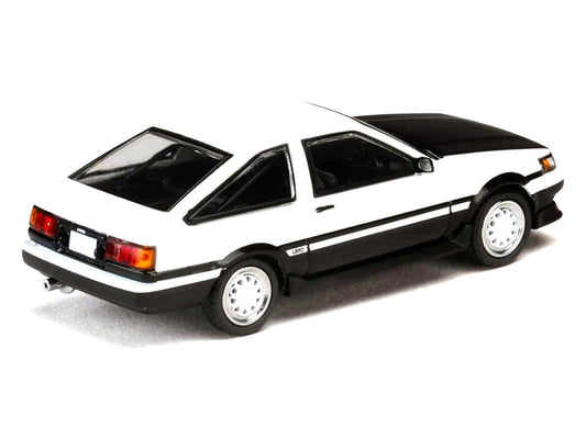 Toyota Corolla Levin (AE86) RHD (Right Hand Drive) White with Carbon Hood "Initial D" (1995-2013) Manga "Diorama Set Series" 1/64 Diecast Model Car by Hobby Japan LuxuryLifeWay Online Store