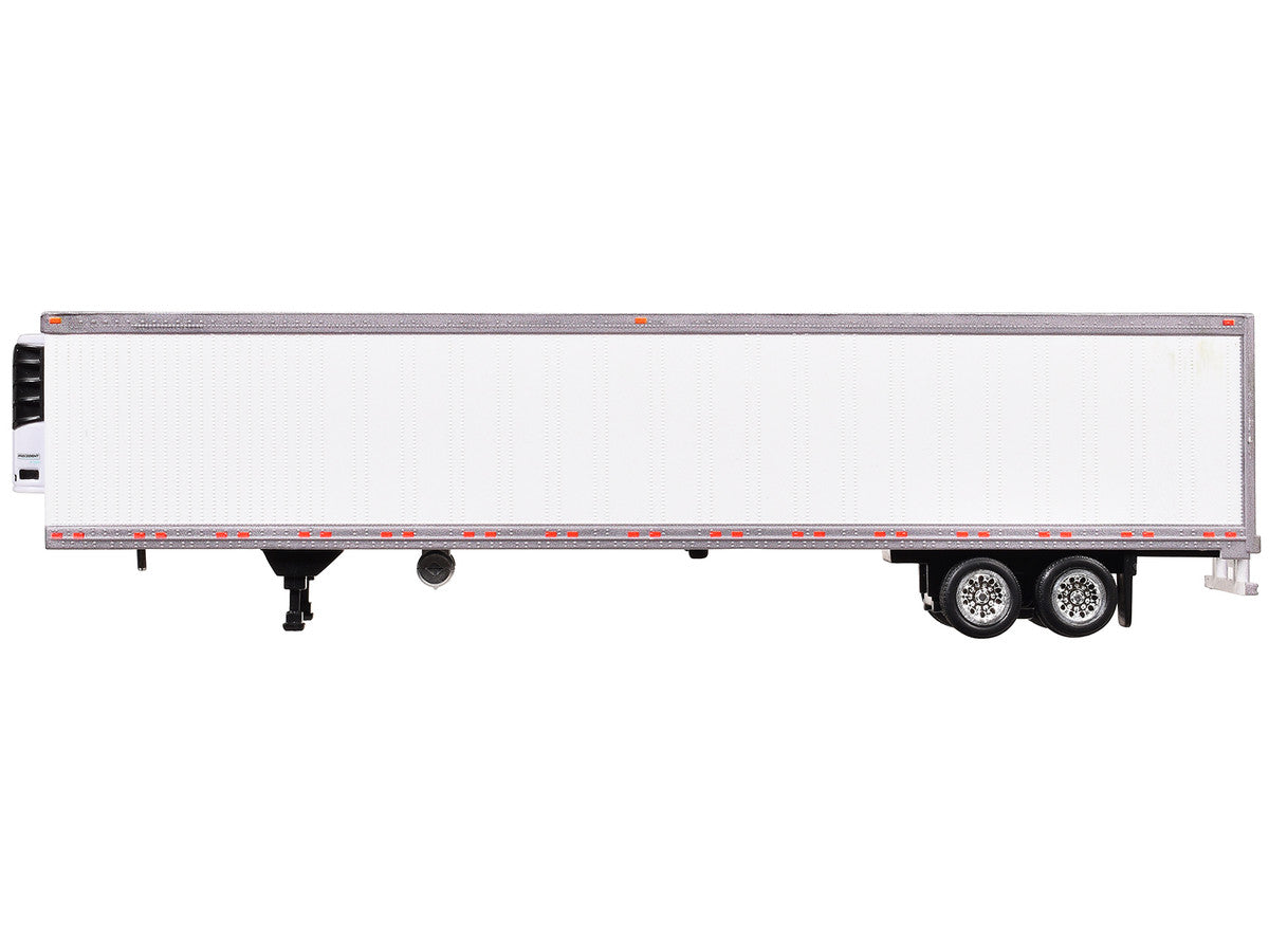 Box Trailer with Reefer White 1/87 (HO) Scale Plastic Model by HO Logistics LuxuryLifeWay Online Store