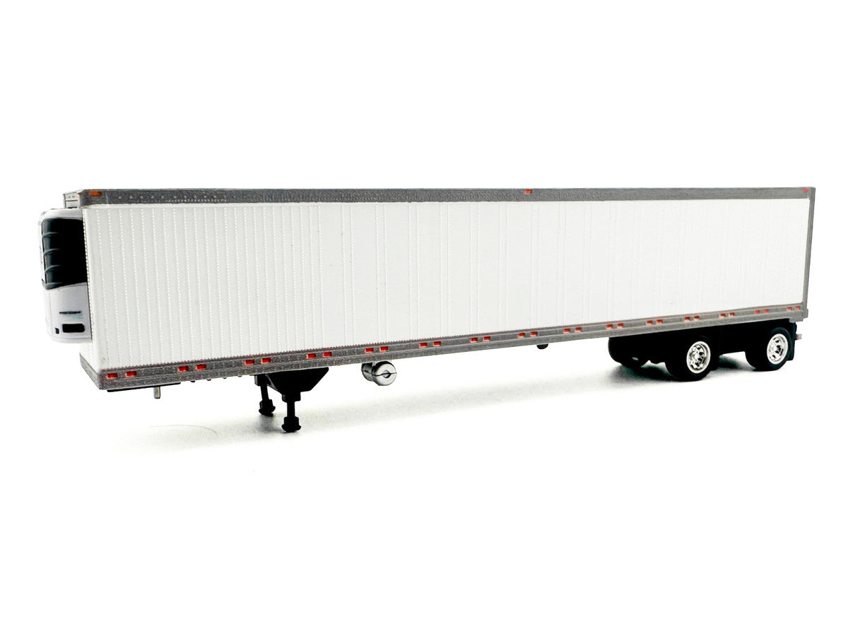 53' Spread Axle Refrigerated Trailer White 1/87 (HO) Plastic Model Car by HO Logistics LuxuryLifeWay Online Store