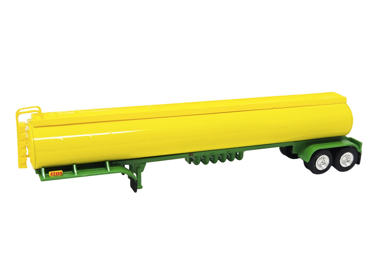 Tanker Trailer Yellow and Green 1/87 (HO) Scale Plastic Model by HO Logistics LuxuryLifeWay Online Store