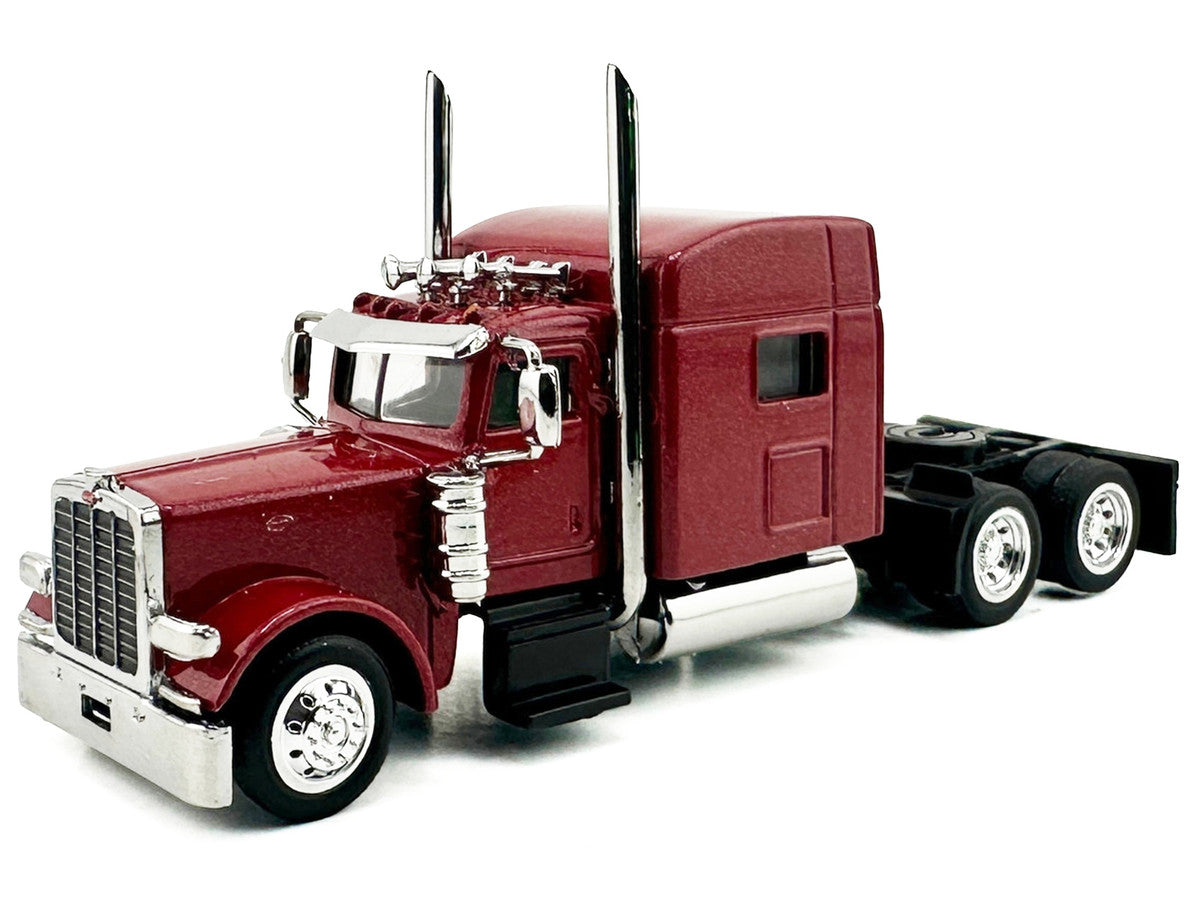 Peterbilt 389 Truck Tractor with Sleeper Cab Red Metallic 1/87 (HO) Scale Plastic Model Car by HO Logistics LuxuryLifeWay Online Store