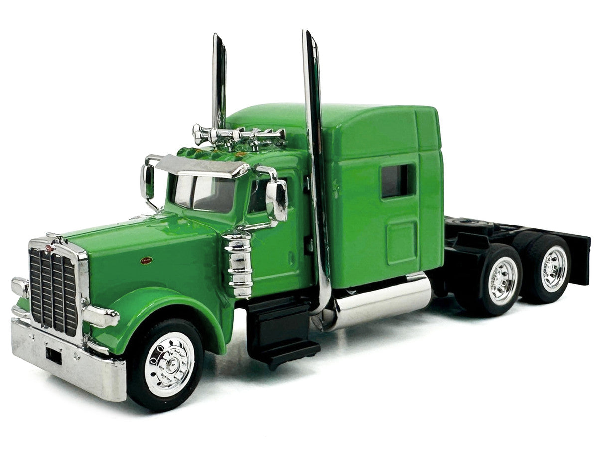 Peterbilt 389 Truck Tractor with Sleeper Cab Lime Green 1/87 (HO) Scale Plastic Model Car by HO Logistics LuxuryLifeWay Online Store