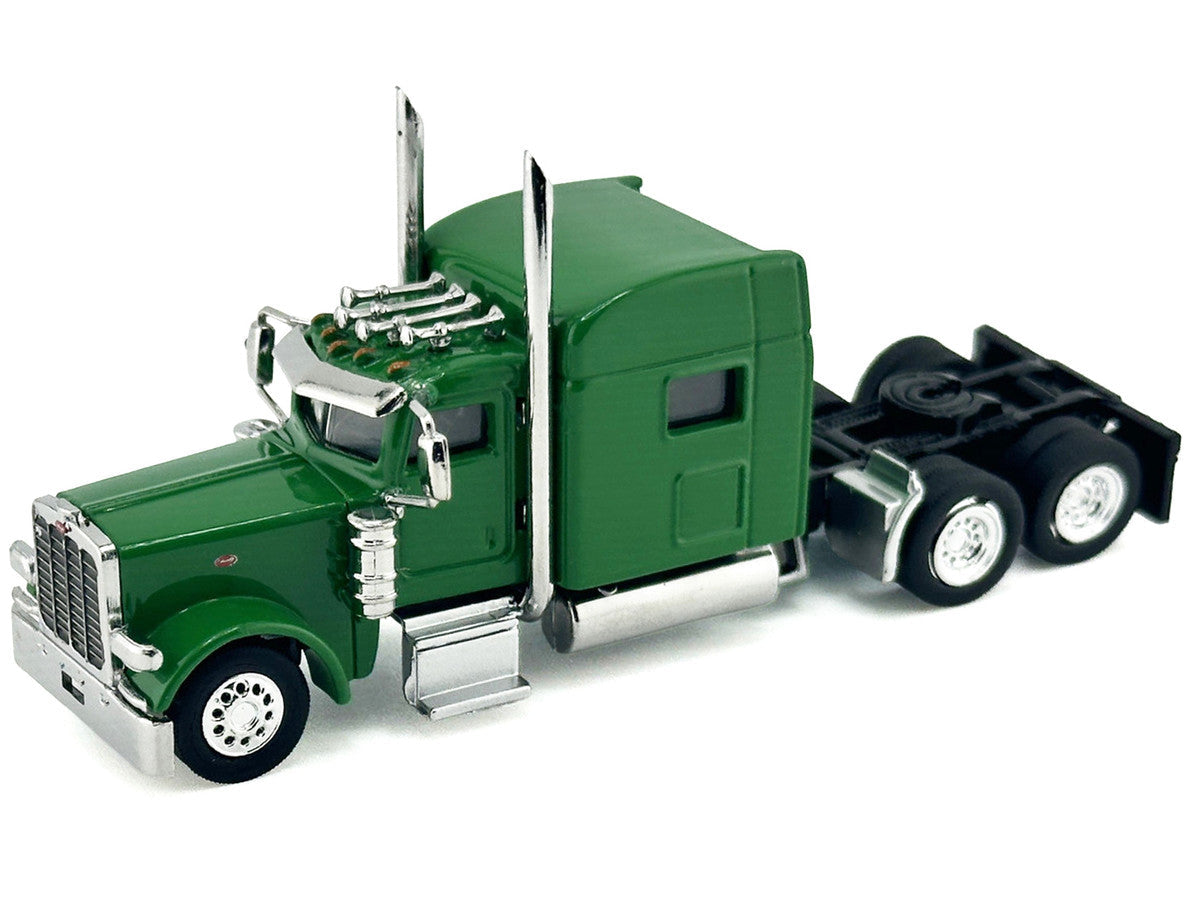 Peterbilt 389 Truck Tractor with Sleeper Cab Green 1/87 (HO) Scale Plastic Model Car by HO Logistics LuxuryLifeWay Online Store