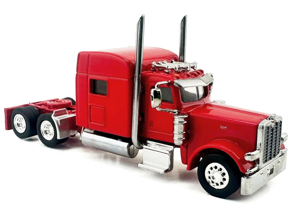 Peterbilt 389 Truck Tractor with Sleeper Cab Red 1/87 (HO) Scale Plastic Model Car by HO Logistics LuxuryLifeWay Online Store