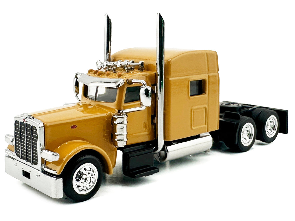 Peterbilt 389 Truck Tractor with Sleeper Cab Yellow 1/87 (HO) Scale Plastic Model Car by HO Logistics LuxuryLifeWay Online Store