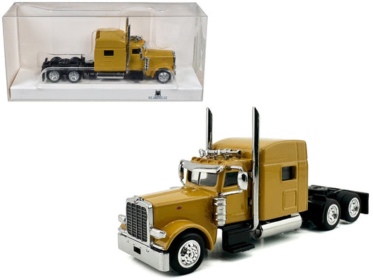 Peterbilt 389 Truck Tractor with Sleeper Cab Yellow 1/87 (HO) Scale Plastic Model Car by HO Logistics LuxuryLifeWay Online Store