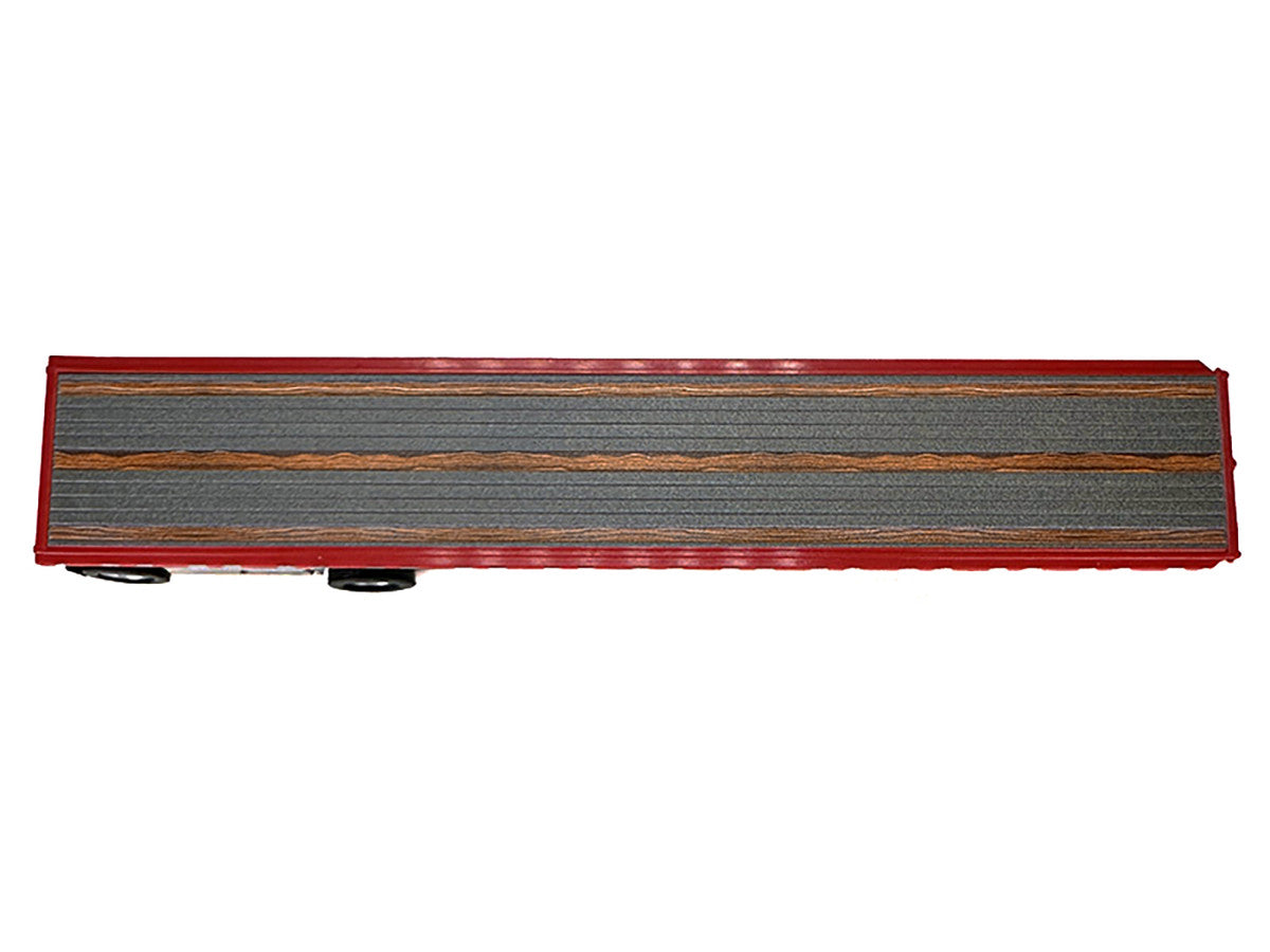 High Boy Spread Axle Flatbed Trailer Red 1/87 (HO) Plastic Model Car by HO Logistics LuxuryLifeWay Online Store