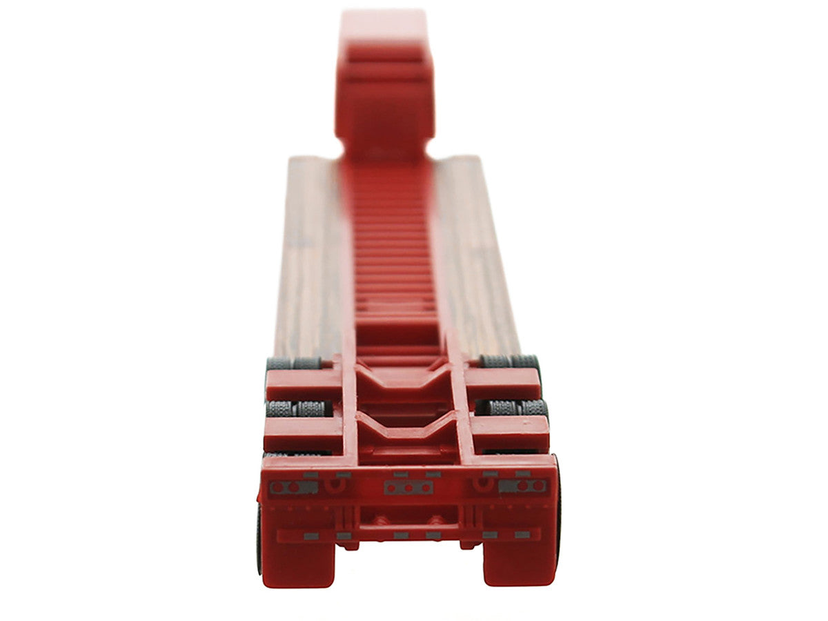 Low Boy Flatbed Trailer Red 1/87 (HO) Plastic Model Car by HO Logistics LuxuryLifeWay Online Store