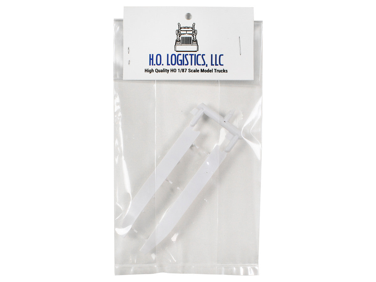 Trailer Wind Skirts for 53' Dry Vans White 1/87 (HO) Plastic Model Car by HO Logistics LuxuryLifeWay Online Store