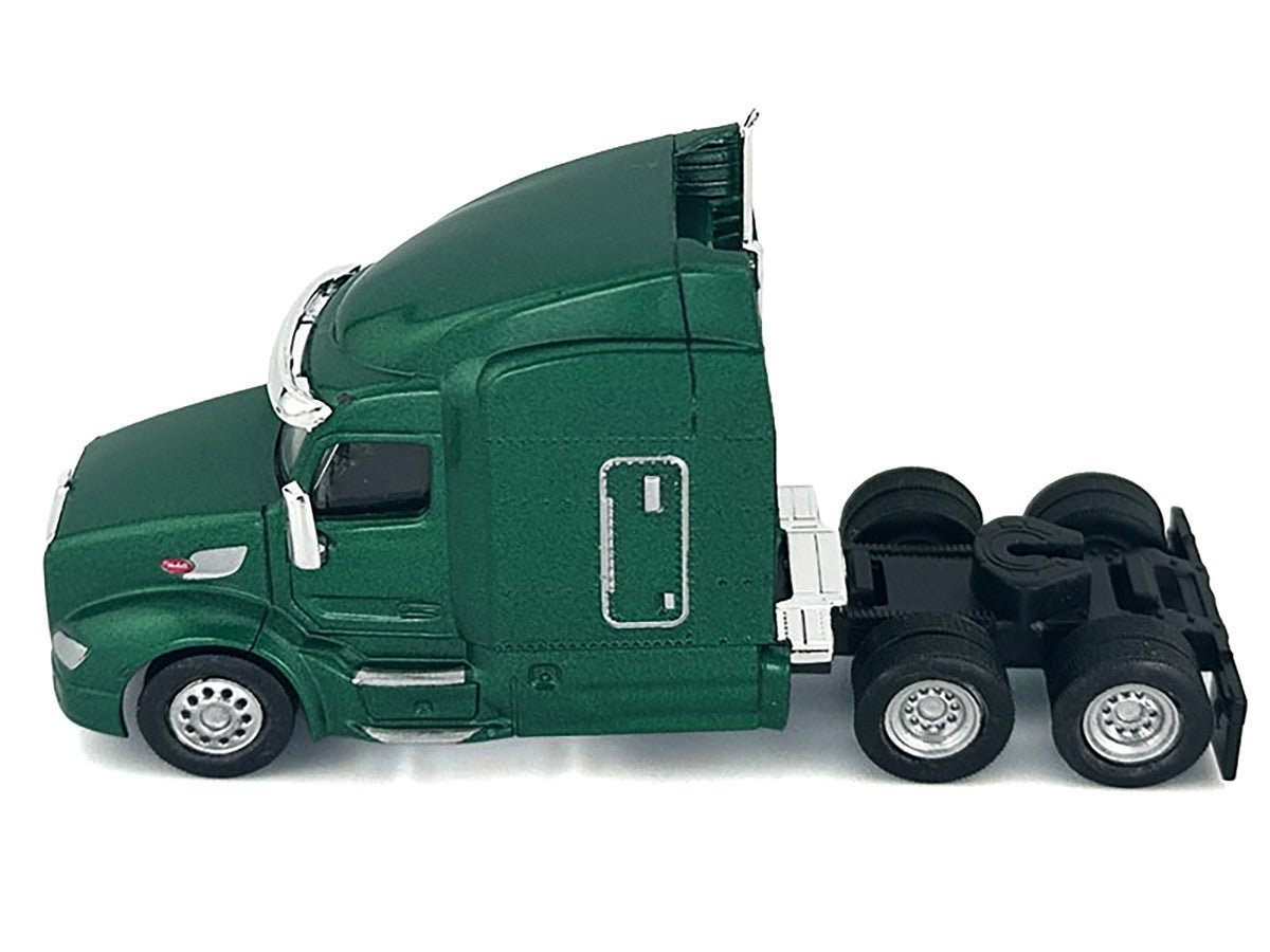 Peterbilt 579 Sleeper Cab Green Metallic 1/87 (HO) Plastic Model Car by HO Logistics LuxuryLifeWay Online Store